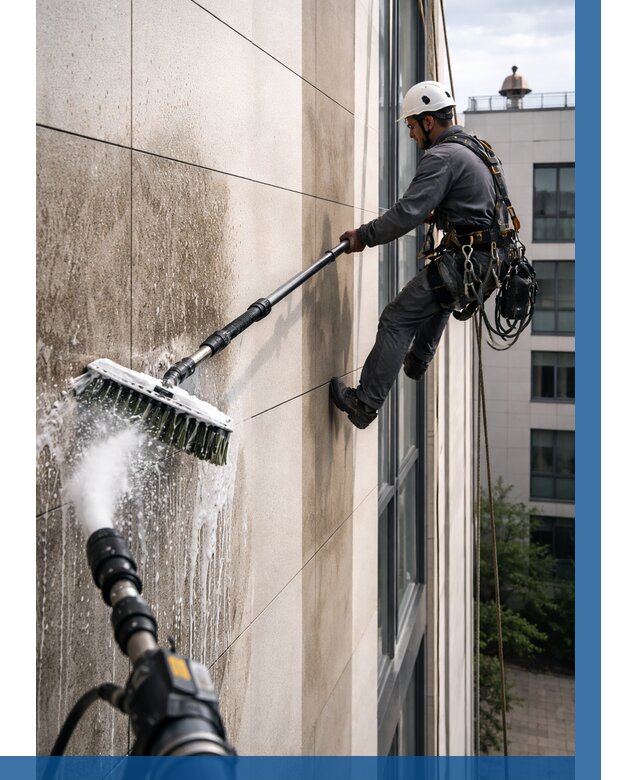 Мойка фасада из керамогранита в Тобольске от 305 р. | ВЫСОТНИК-Тбл