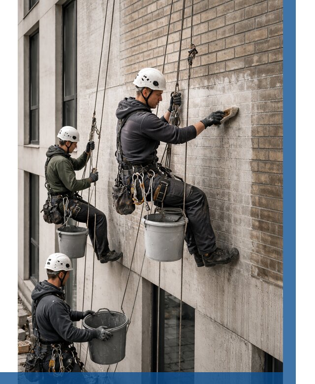 Удаление высолов с фасада в Тобольске от 254 р. | ВЫСОТНИК-Тбл