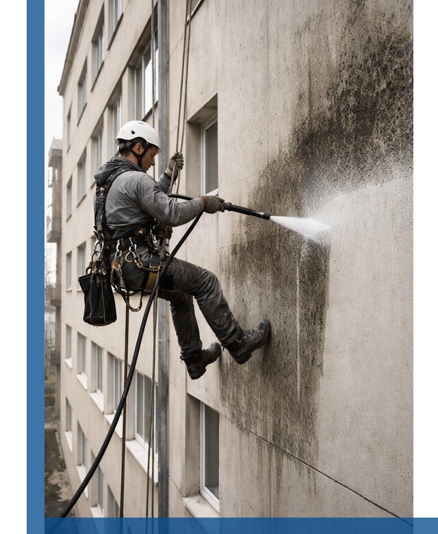 Профессиональная очистка фасадов от плесени в Тобольске