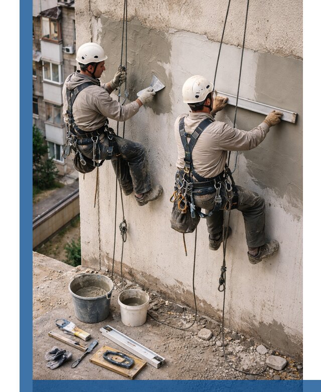 Комплексный ремонт штукатурного фасада с гарантией в Тобольске