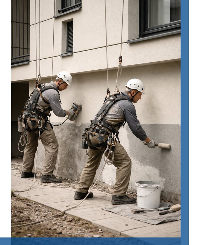 Окраска цоколя здания в Тобольске от 458 р. под ключ | ВЫСОТНИК-Тбл