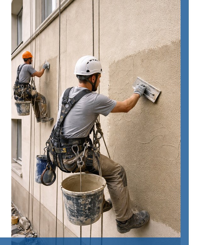 Декоративная штукатурка фасада в Тобольске от 1220 р. | ВЫСОТНИК-Тбл