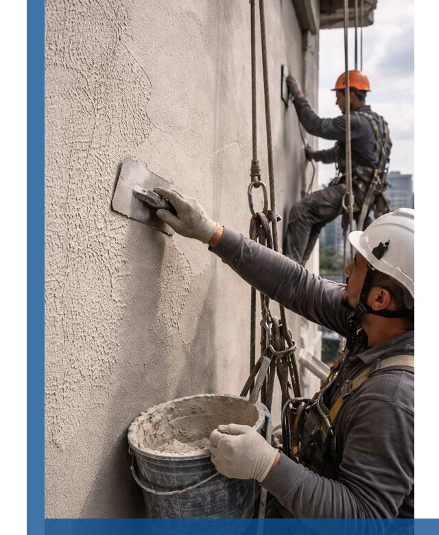 Декоративная штукатурка фасада с утеплением и защитой в Тобольске