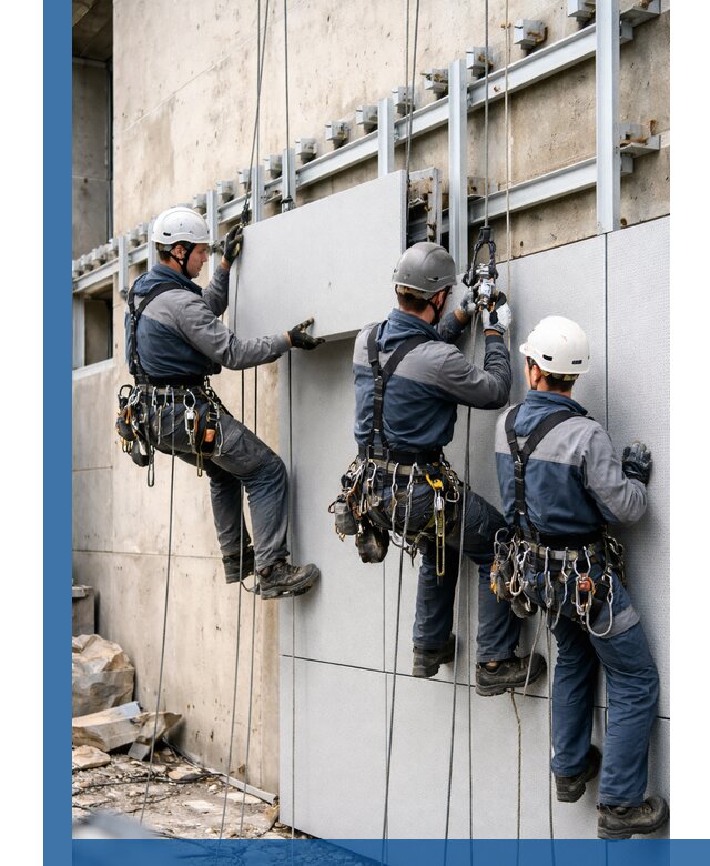 Монтаж вентилируемого фасада в Тобольске под ключ с гарантией качества