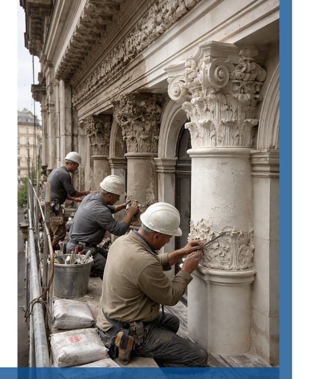 Реставрация фасадной лепнины в Тобольске от 2542 р. | ВЫСОТНИК-Тбл