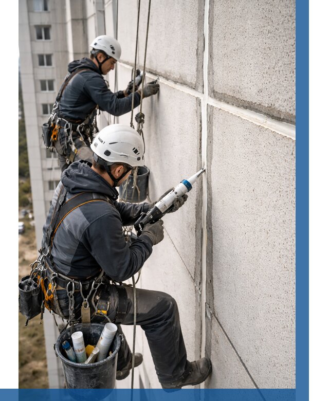 Герметизация межпанельных швов в Тобольске от 712 р. | ВЫСОТНИК-Тбл
