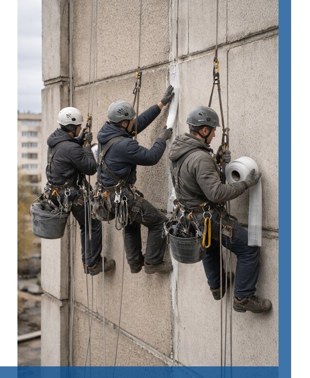 Ремонт межпанельных швов в Тобольске от 763 р. | ВЫСОТНИК-Тбл