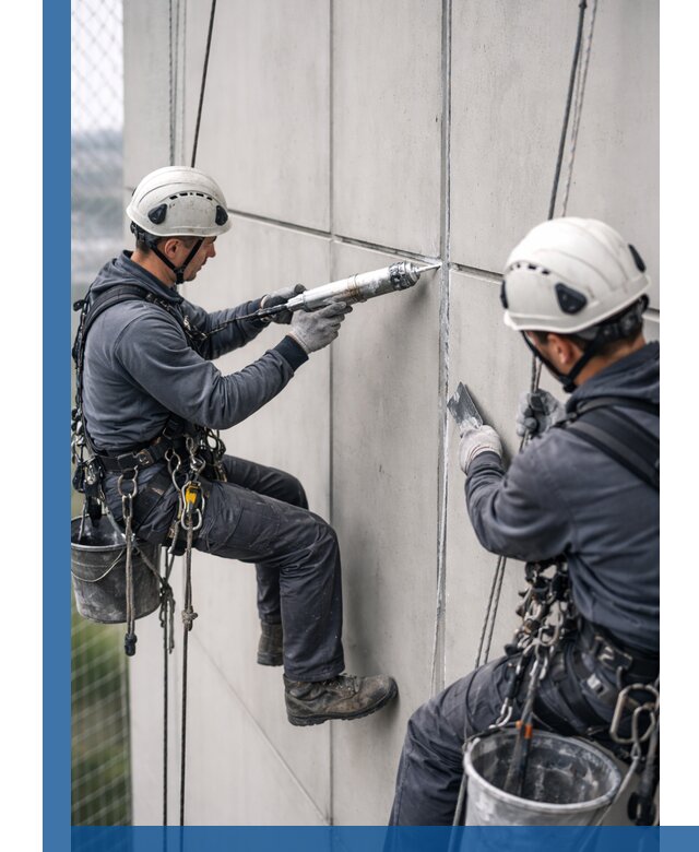 Первичная герметизация швов фасадов и кровель в Тобольске