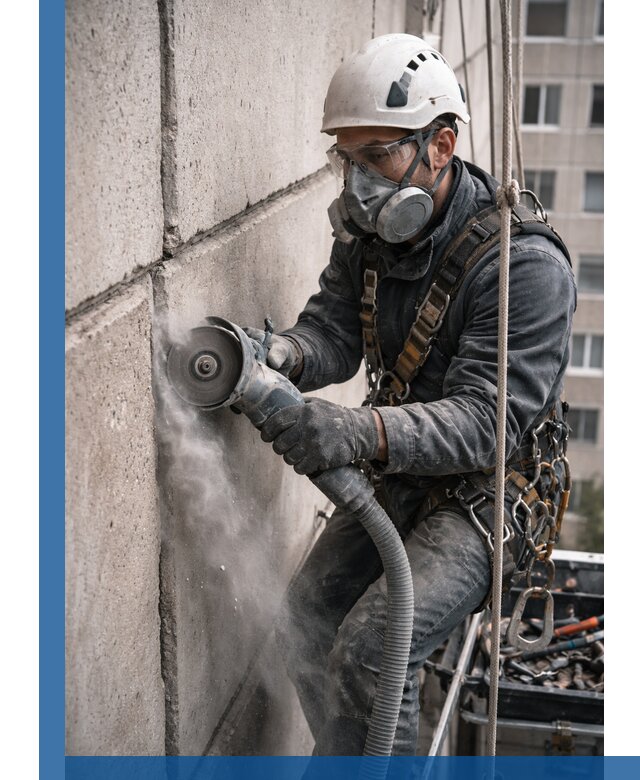 Штробление межпанельных швов в Тобольске качественно и быстро