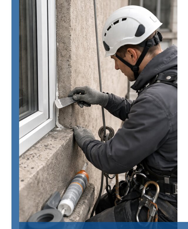 Герметизация монтажных швов окон в Тобольске с гарантией качества