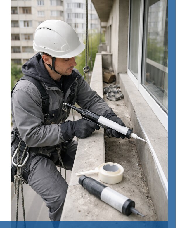 Герметизация швов лоджии в Тобольске от 4575 р. | ВЫСОТНИК-Тбл