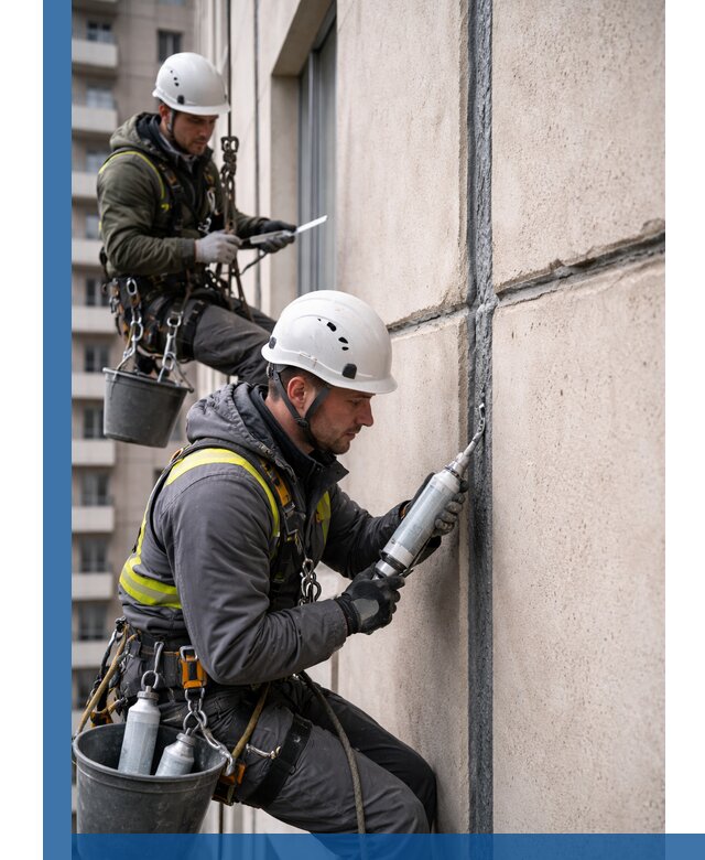 Герметизация деформационных швов фасада в Тобольске качественно