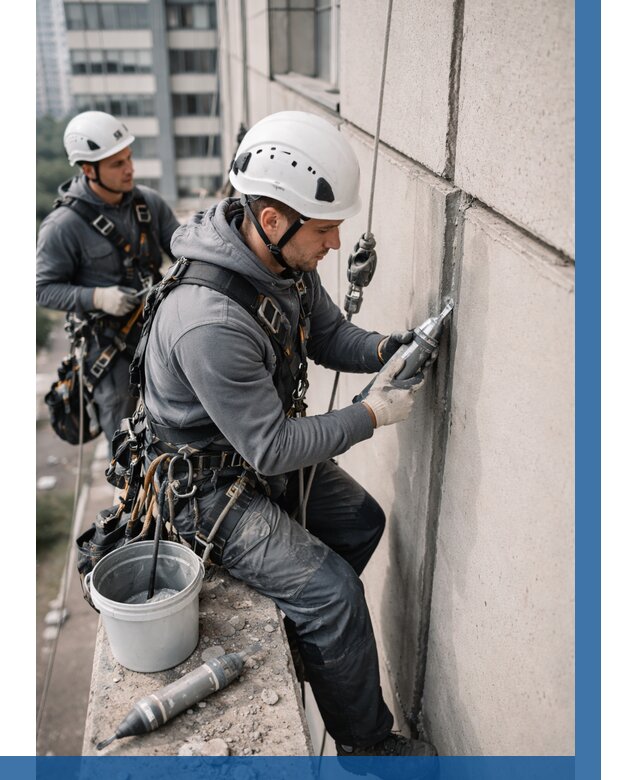 Ремонт деформационных швов здания в Тобольске от 1017 р. | ВЫСОТНИК-Тбл