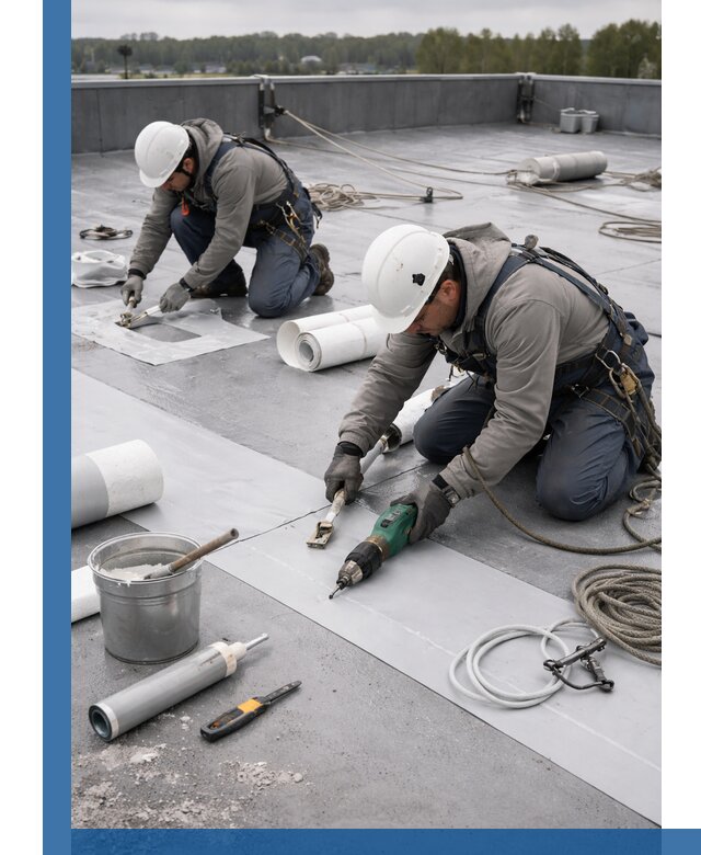 Ремонт мембранной кровли в Тобольске качественно и с гарантией