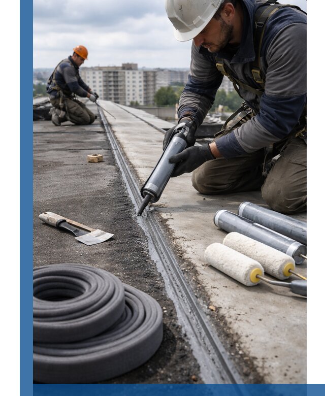 Герметизация швов кровли в Тобольске с гарантией герметичности