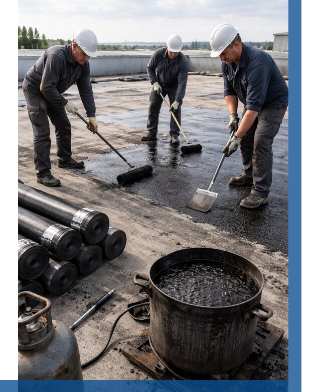 Гидроизоляция кровли мастикой в Тобольске от 610 р. | ВЫСОТНИК-Тбл