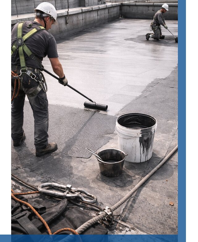 Гидроизоляция кровли жидкой резиной в Тобольске от 508 р. | ВЫСОТНИК-Тбл