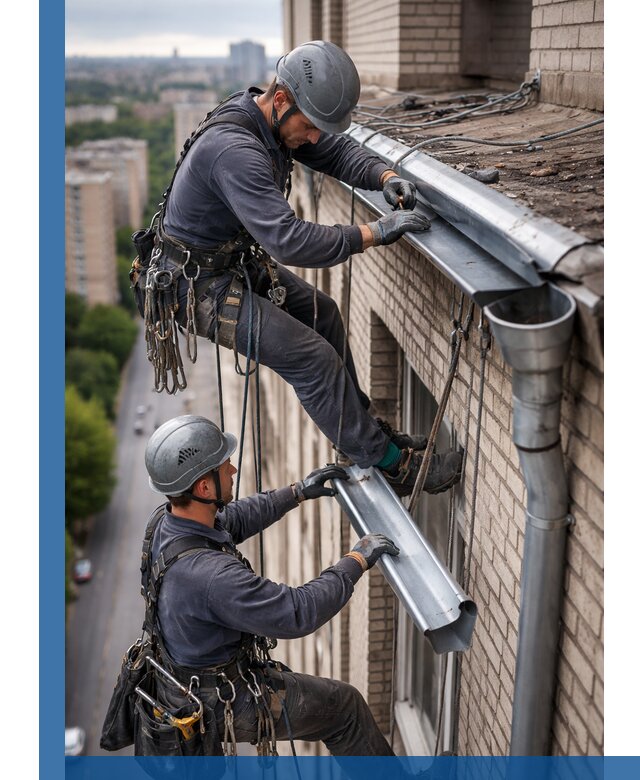 Ремонт водосточных желобов в Тобольске, быстро и качественно