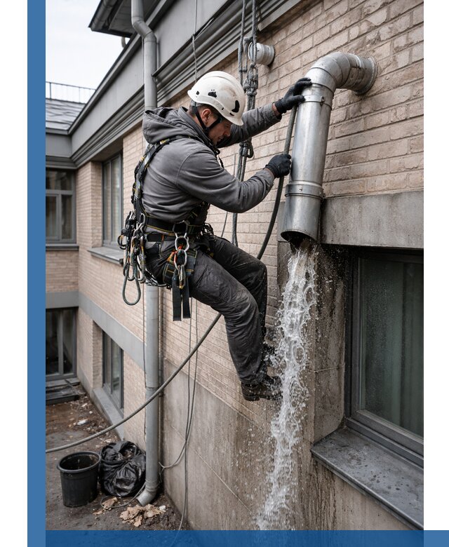 Профессиональная прочистка водосточных труб в Тобольске с гарантией