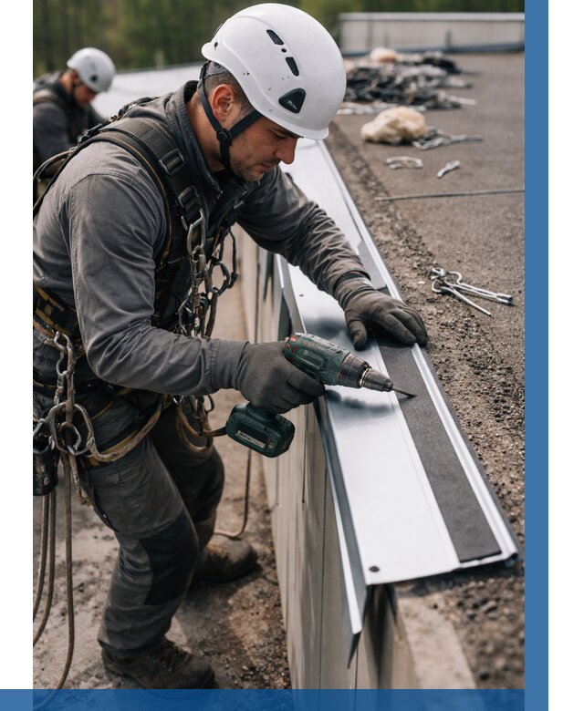 Монтаж капельника на кровле в Тобольске от 305 р. | ВЫСОТНИК-Тбл