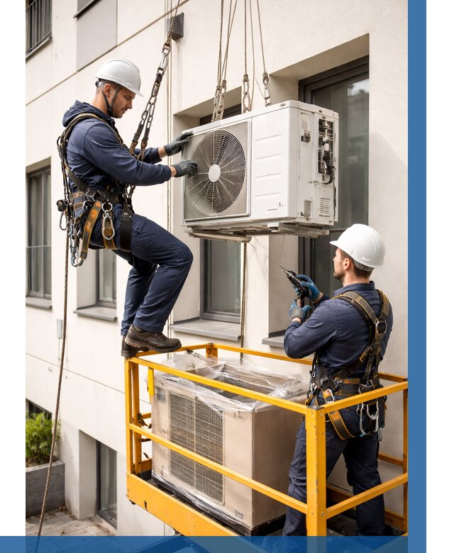 Демонтаж внешнего блока кондиционера в Тобольске от 3558 р. | ВЫСОТНИК-Тбл