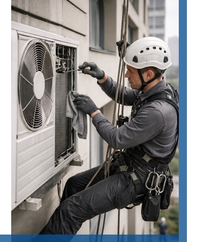 Обслуживание внешнего блока кондиционера в Тобольске от 2745 р.ВЫСОТНИК-Тбл