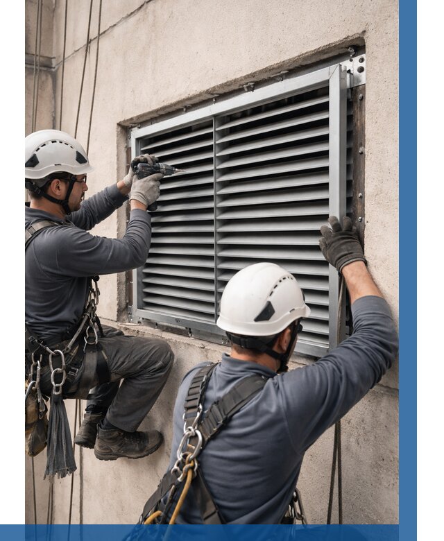 Монтаж вентиляционных решеток в Тобольске от 4575 р. | ВЫСОТНИК-Тбл