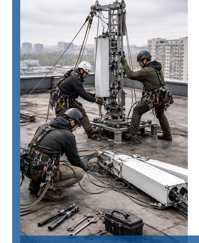 Демонтаж антенн на крыше зданий в Тобольске с гарантией