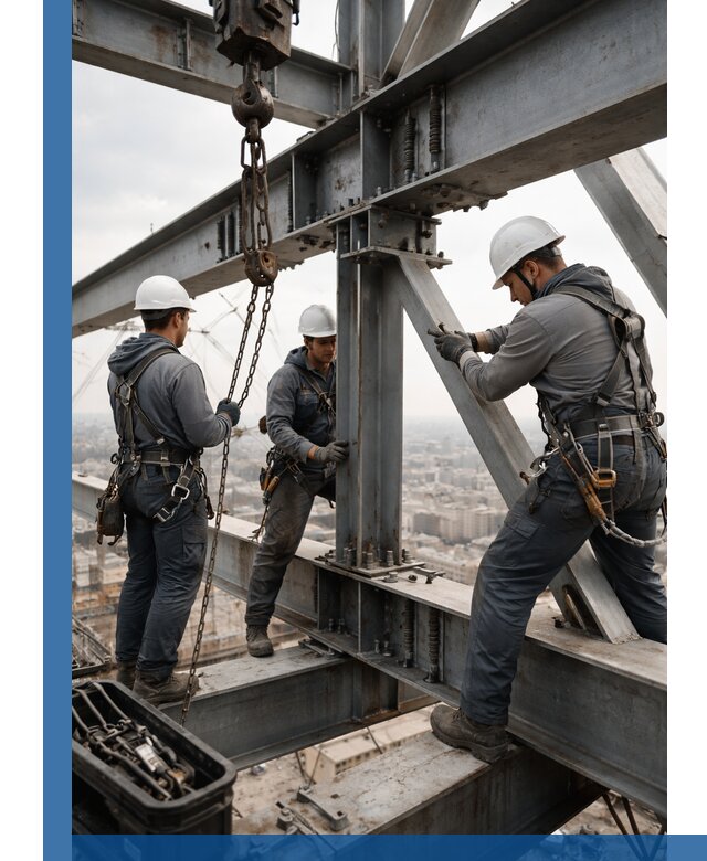 Профессиональный монтаж металлоконструкций на высоте в Тобольске