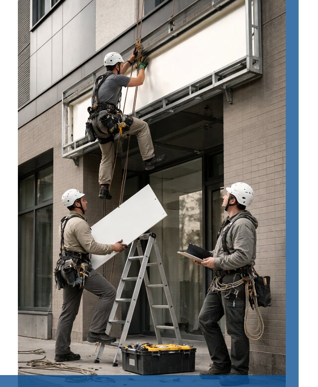 Монтаж светового короба в Тобольске от 6609 р. | ВЫСОТНИК-Тбл