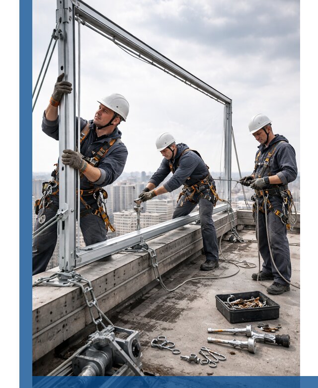 Монтаж крышных рекламных конструкций под ключ в Тобольске