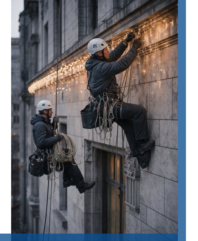 Монтаж новогодней иллюминации в Тобольске от 8642 р. | ВЫСОТНИК-Тбл