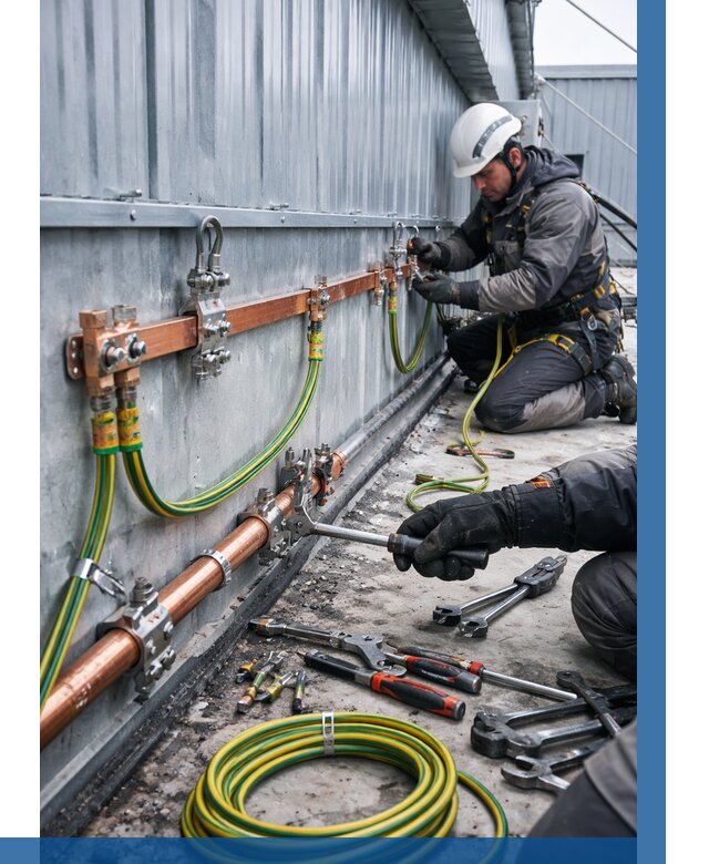 Монтаж заземления здания в Тобольске от 25418 р. | ВЫСОТНИК-Тбл