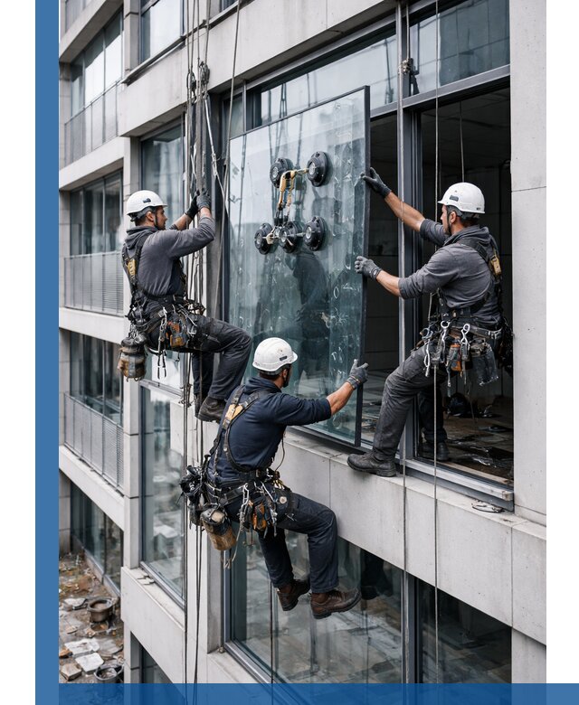 Фасадное остекление и монтаж витражей зданий в Тобольске под ключ