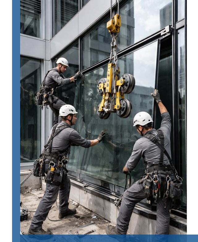 Структурное остекление фасадов в Тобольске монтаж и обслуживание