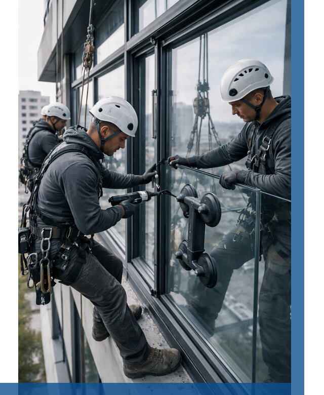 Витражное остекление зданий в Тобольске от 3558 р. | ВЫСОТНИК-Тбл