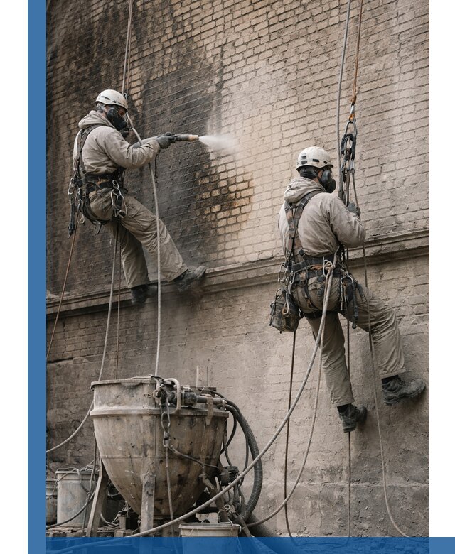 Пескоструйная очистка фасадов в Тобольске профессионально