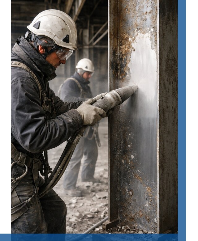 Удаление старой краски с металла в Тобольске от 458 р. | ВЫСОТНИК-Тбл