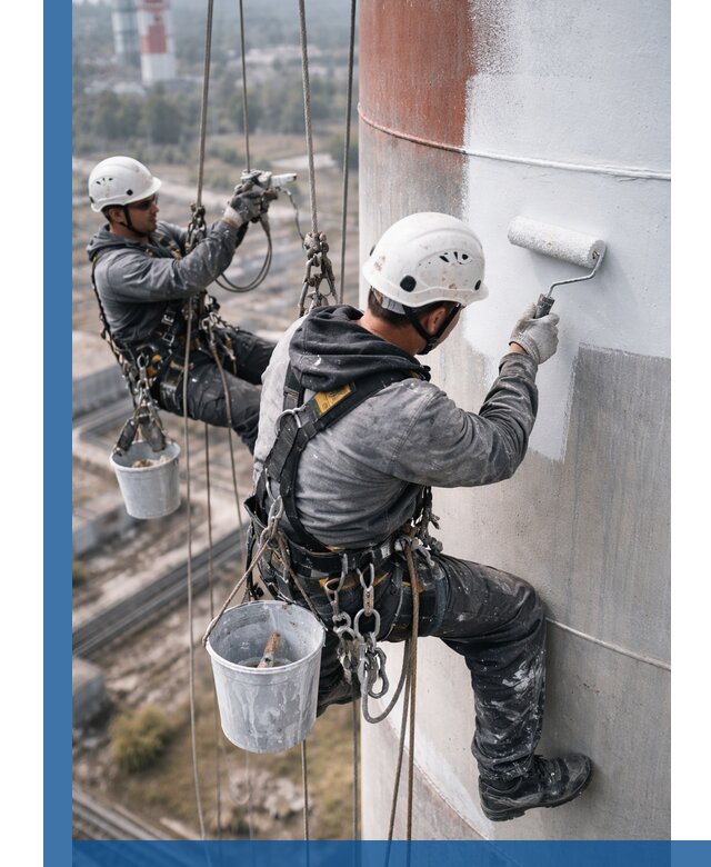 Покраска дымовых труб в Тобольске: антикоррозийная защита и восстановление