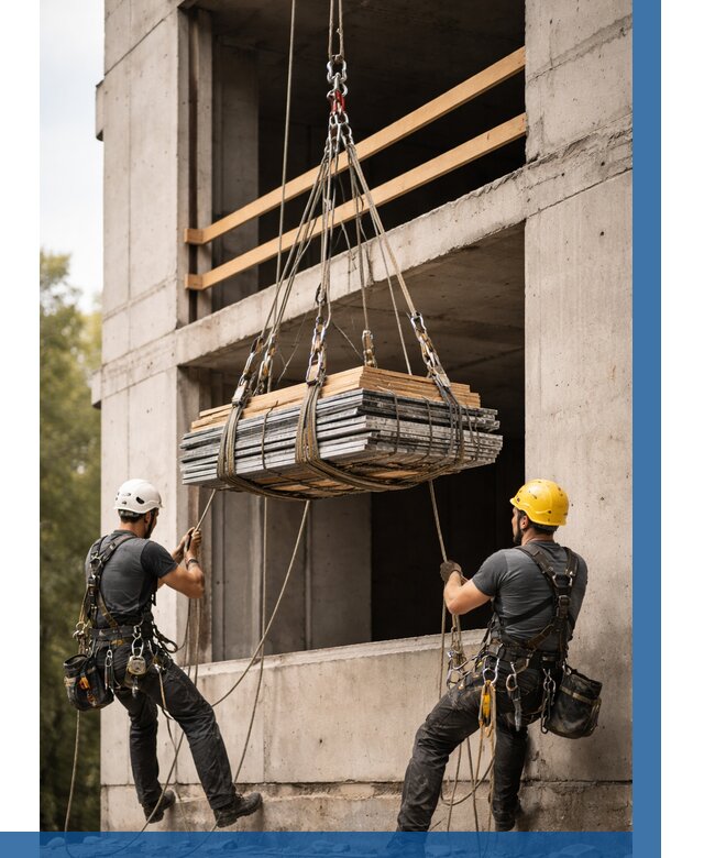 Подъем материала на этаж веревками в Тобольске от 1525 р. | ВЫСОТНИК-Тбл