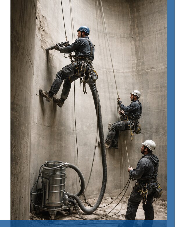 Зачистка силосов в Тобольске от 4575 р. Договор и смета ВЫСОТНИК-Тбл