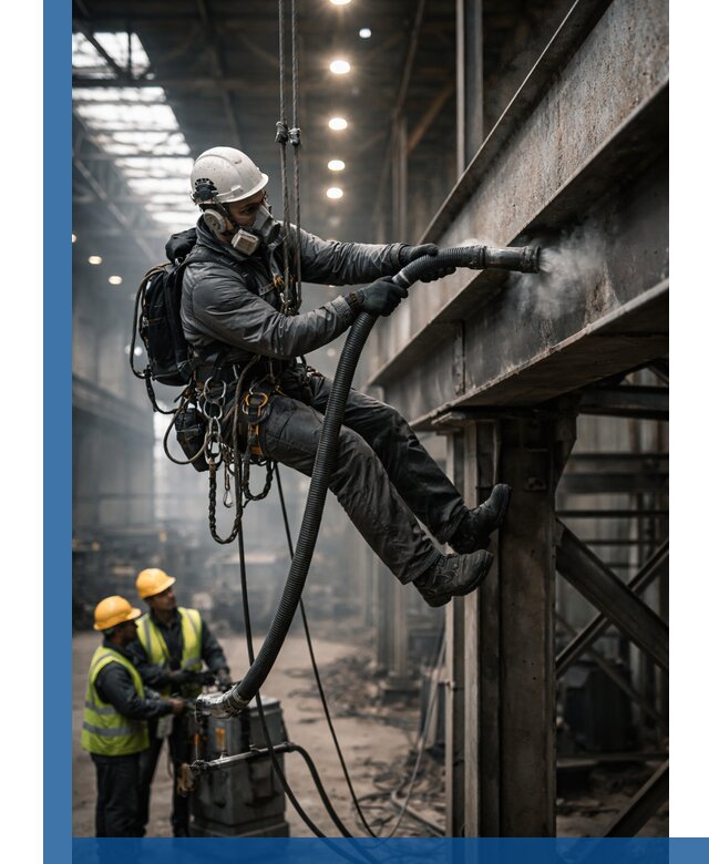 Обеспыливание конструкций в цехах промышленного производства в Тобольске