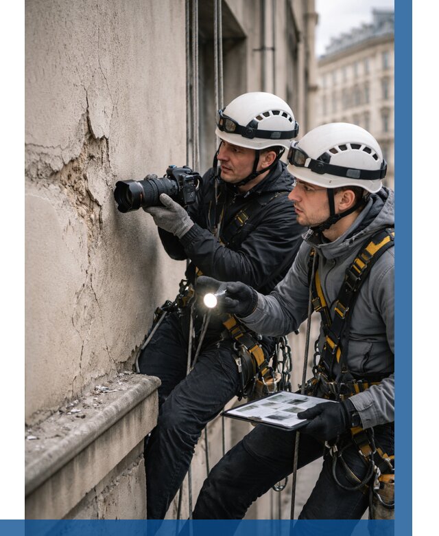 Фотофиксация дефектов фасада в Тобольске от 4575 р. | ВЫСОТНИК-Тбл