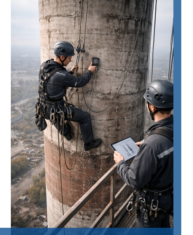 Обследование дымовой трубы в Тобольске от 8134 р. | ВЫСОТНИК-Тбл
